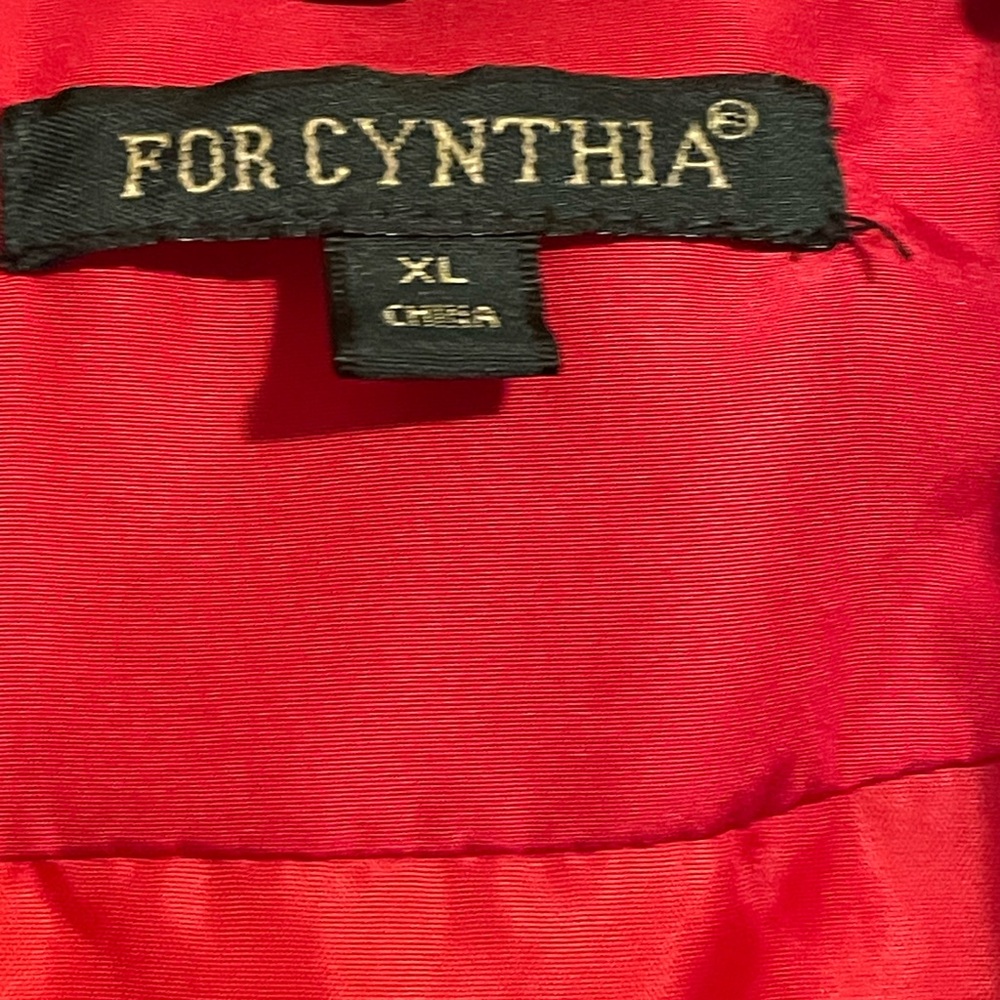 For Cynthia Vibrant Red Quilted Vest - Picture 3 of 5